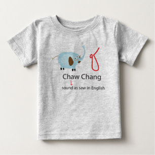Camiseta De Bebé Alfabeto tailandés