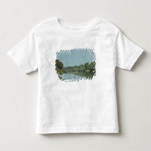 Camiseta De Bebé Alfred Sisley el | el Sena en Bougival (Anverso)