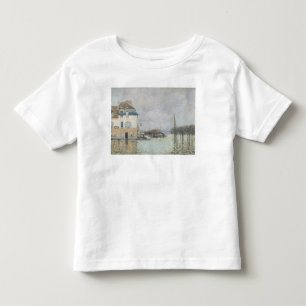 Camiseta De Bebé Alfred Sisley el la inundación en Puerto-Margos