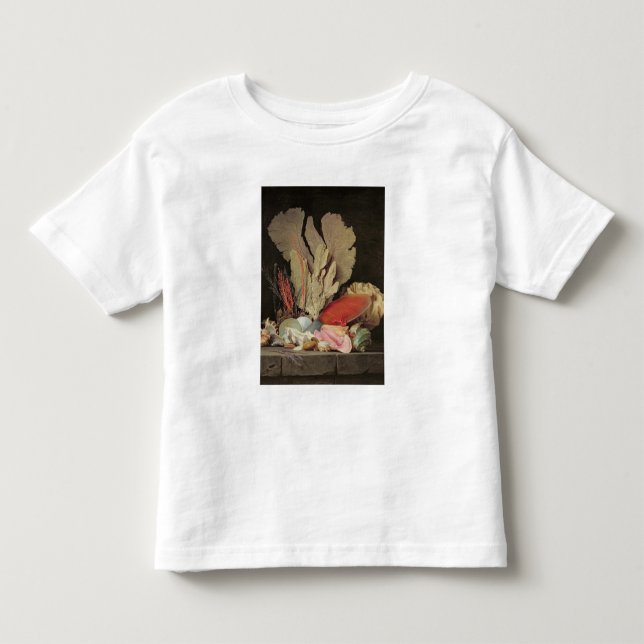 Camiseta De Bebé Alga marina, Lithophytes y Seashells (Anverso)