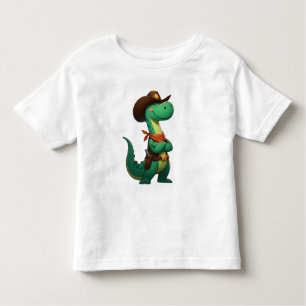 Camiseta De Bebé Alguacil/vaquero de dinosaurio