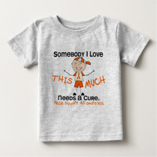 Camiseta De Bebé Alguien a quien amo - Esclerosis múltiple MS (Boy)