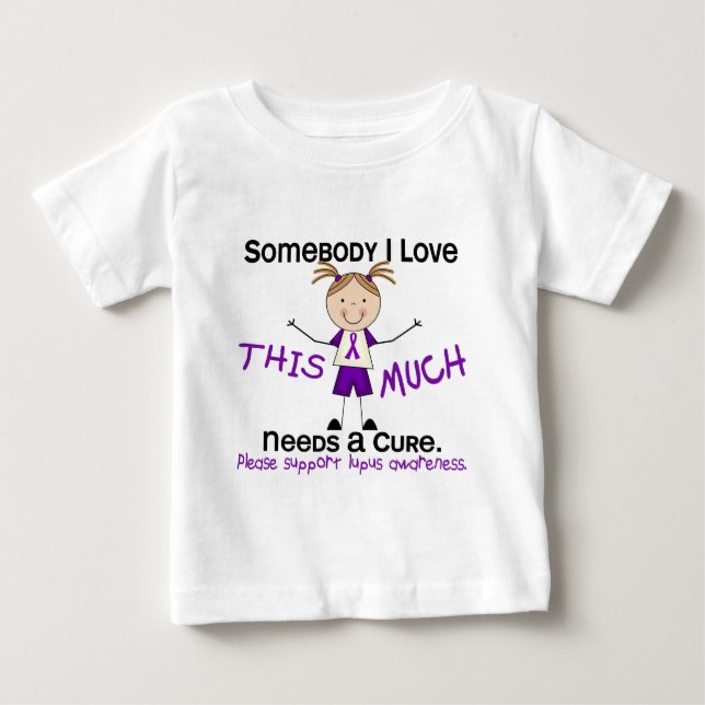 Camiseta De Bebé Alguien a quien amo - Lupus (Chica) (Anverso)