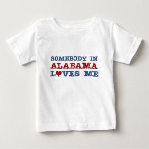 Camiseta De Bebé Alguien en Alabama me ama