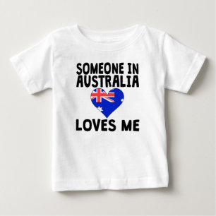 Camiseta De Bebé Alguien en Australia me ama