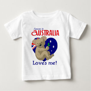 Camiseta De Bebé Alguien en Australia me ama koala