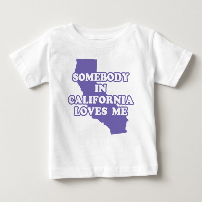 Camiseta De Bebé Alguien En California Me Ama (Anverso)