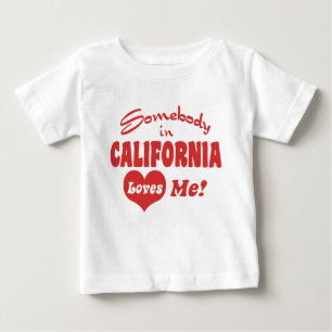 Camiseta De Bebé Alguien En California Me Ama