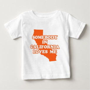 Camiseta De Bebé Alguien En California Me Ama