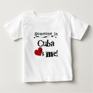 Camiseta De Bebé Alguien en Cuba me ama