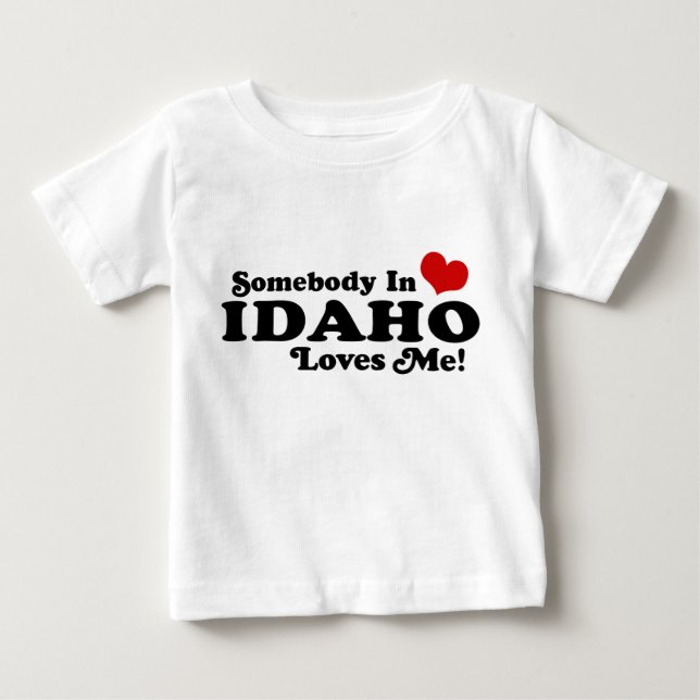 Camiseta De Bebé Alguien En Idaho Me Ama (Anverso)