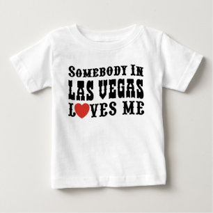 Camiseta De Bebé Alguien En Las Vegas Me Ama