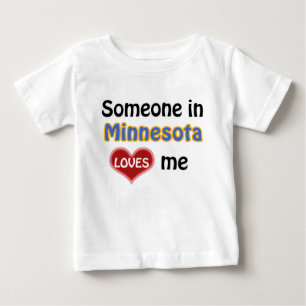 Camiseta De Bebé Alguien en Minnesota me ama