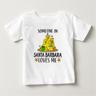 Camiseta De Bebé Alguien en Santa Bárbara me ama