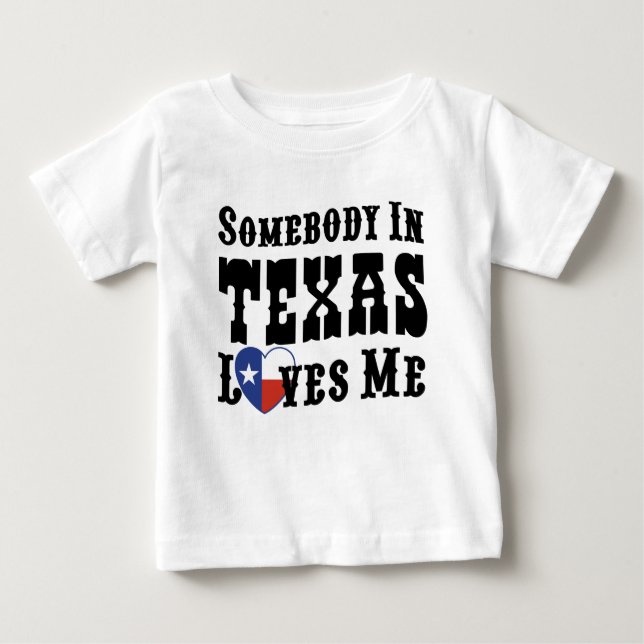 Camiseta De Bebé Alguien En Texas Me Ama (Anverso)