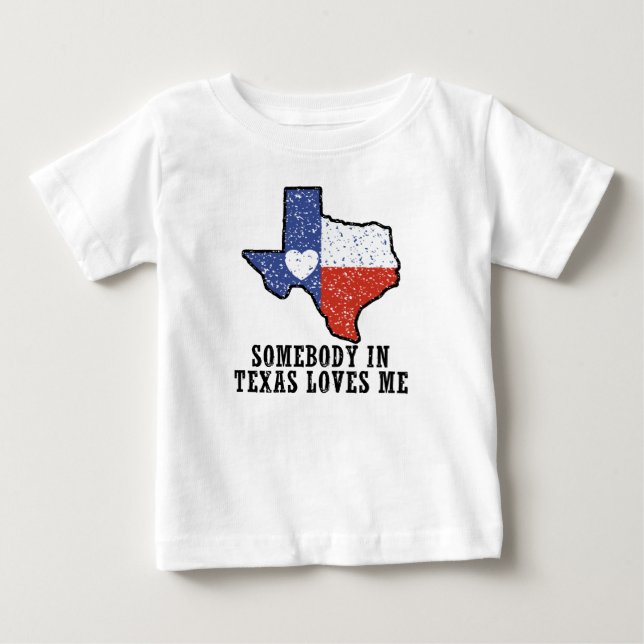 Camiseta De Bebé Alguien En Texas Me Ama (Anverso)