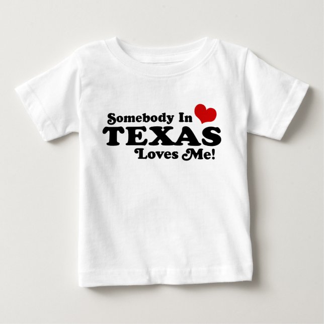 Camiseta De Bebé Alguien En Texas Me Ama (Anverso)