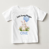 Algún Conejito Cumple Un Año Cumpleaños Simple y L