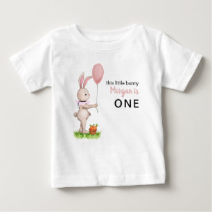 Camiseta De Bebé Algún Conejito es un Globo de Conejo Muy Lindo par