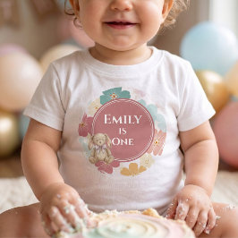 Camiseta De Bebé Algún conejito es una niña cumpleañera 