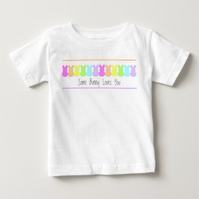 Camiseta De Bebé Algún Conejo Te Ama (Anverso)