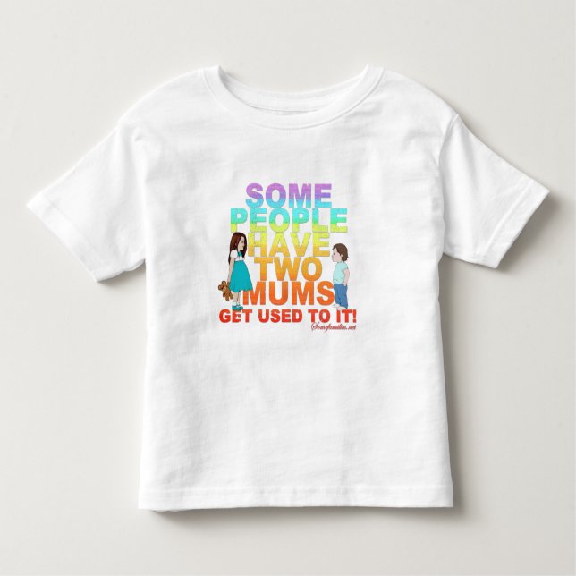 Camiseta De Bebé Alguna gente tiene dos mamáes (Anverso)
