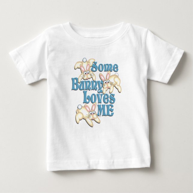 Camiseta De Bebé Algunos conejitos me aman (Anverso)