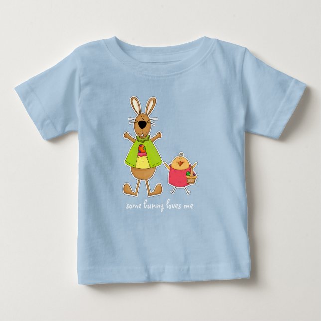 Camiseta De Bebé Algunos conejitos me aman. Regalo de Pascua (Anverso)