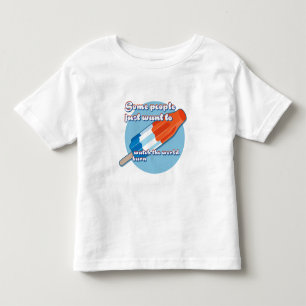 Camiseta De Bebé Algunos niños apenas quieren mirar el mundo quema