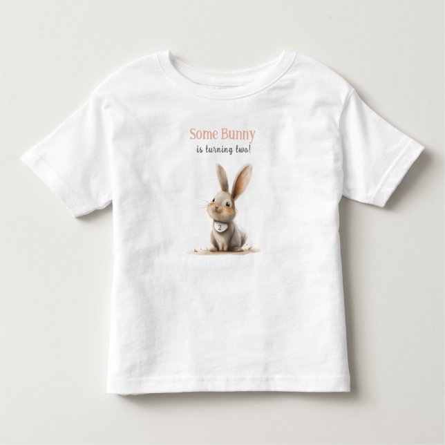 Camiseta De Bebé Algunos niños conejitos Cumpleaños (Anverso)
