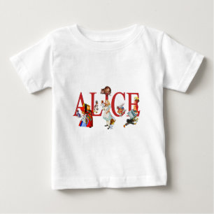 CAMISETA DE BEBÉ ALICE EN WONDERLAND Y AMIGOS