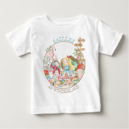 Camiseta De Bebé Alicia aventuras en Woderland Birthday Tea Fiesta