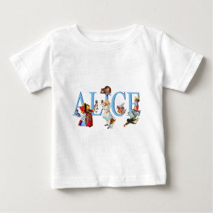 Camiseta De Bebé Alicia en el país de las maravillas y amigos