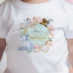 Camiseta De Bebé Alicia en el país de Onederland, Chica de primer c