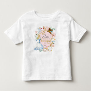 Camiseta De Bebé Alicia en el país de Onederland, primer cumpleaños