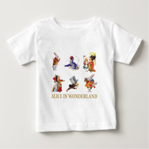 Camiseta De Bebé Alicia y amigos en el país de las maravillas