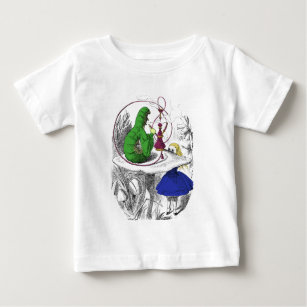 Camiseta De Bebé Alicia y Caterpillar