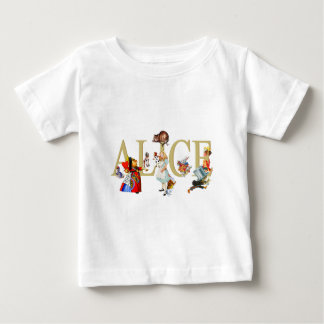 Camiseta De Bebé Alicia y país de las maravillas y amigos