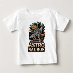 Camiseta De Bebé Alien Dinosaur Astro Saurus: Retro Astronaut Espac
