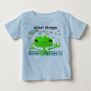 Camiseta De Bebé Alien Huggs, un bebé ultracorte