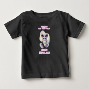 Camiseta de bebé alienígena linda