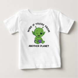 Camiseta De Bebé Alienígena Verde