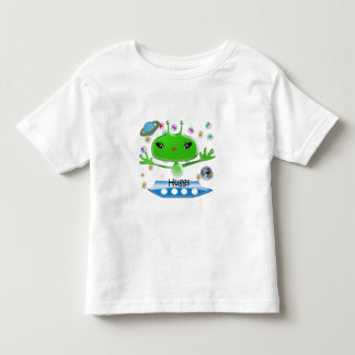 Camiseta De Bebé Alienígenas del espacio ultraterrestre verde lindo