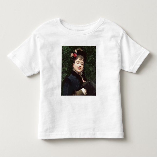 Camiseta De Bebé Aline Masson, el modelo del artista (aceite en el (Anverso)