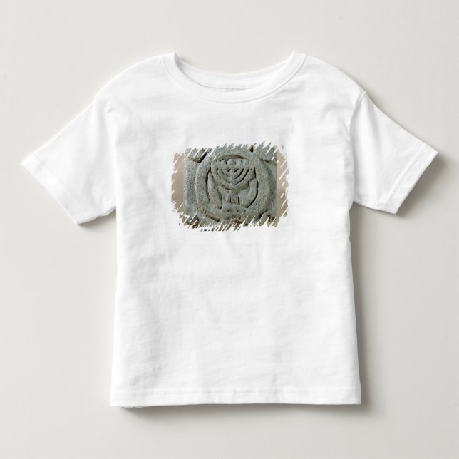 Camiseta De Bebé Alivio que representa un menorah (Anverso)