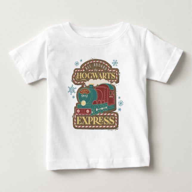 Camiseta De Bebé All Aboard the HOGWARTS™ Express Christmas Cookie (Anverso)