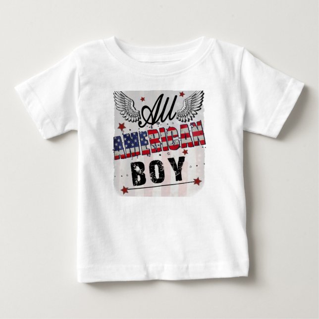 Camiseta De Bebé All American Boy (Anverso)