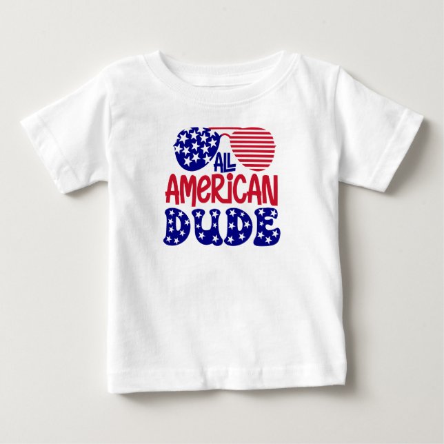 Camiseta De Bebé All American Dude-32286 (Anverso)
