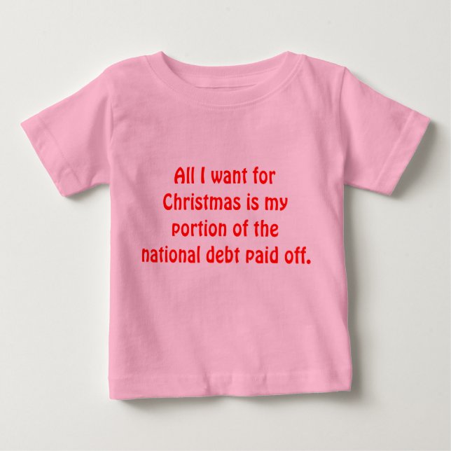 Camiseta De Bebé All I Want For Christmas (Anverso)