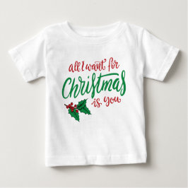 Camiseta De Bebé All I want for Christmas